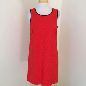 Kensie small dark orangish eyelet dress.